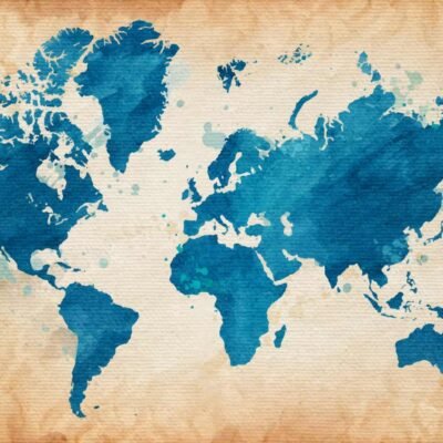 Planisphère - Carte, Monde, Papiers Peints - SublimeWall